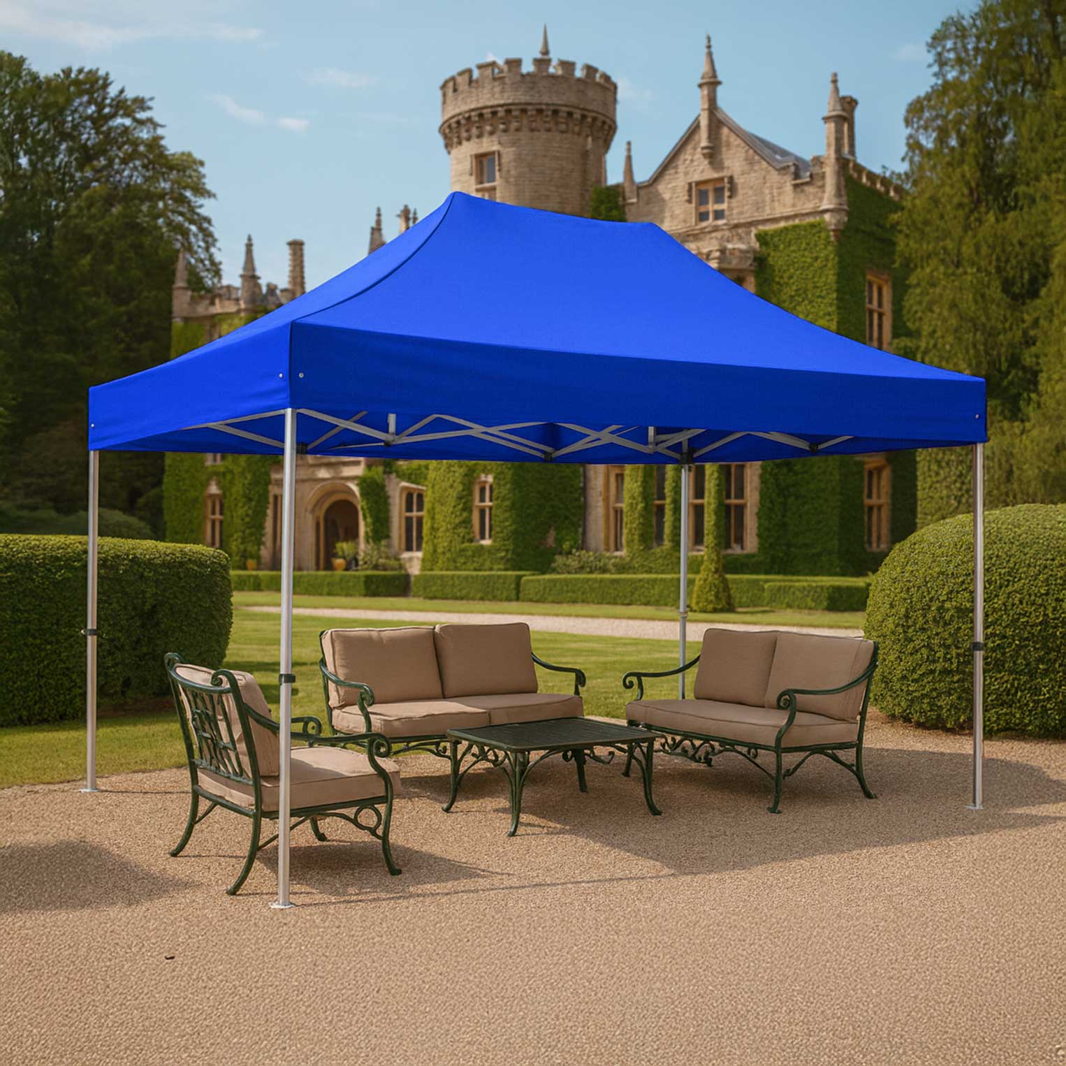 Tenda Pop-Up Alumínio Excellence 3x4,5 Azul - Image 2