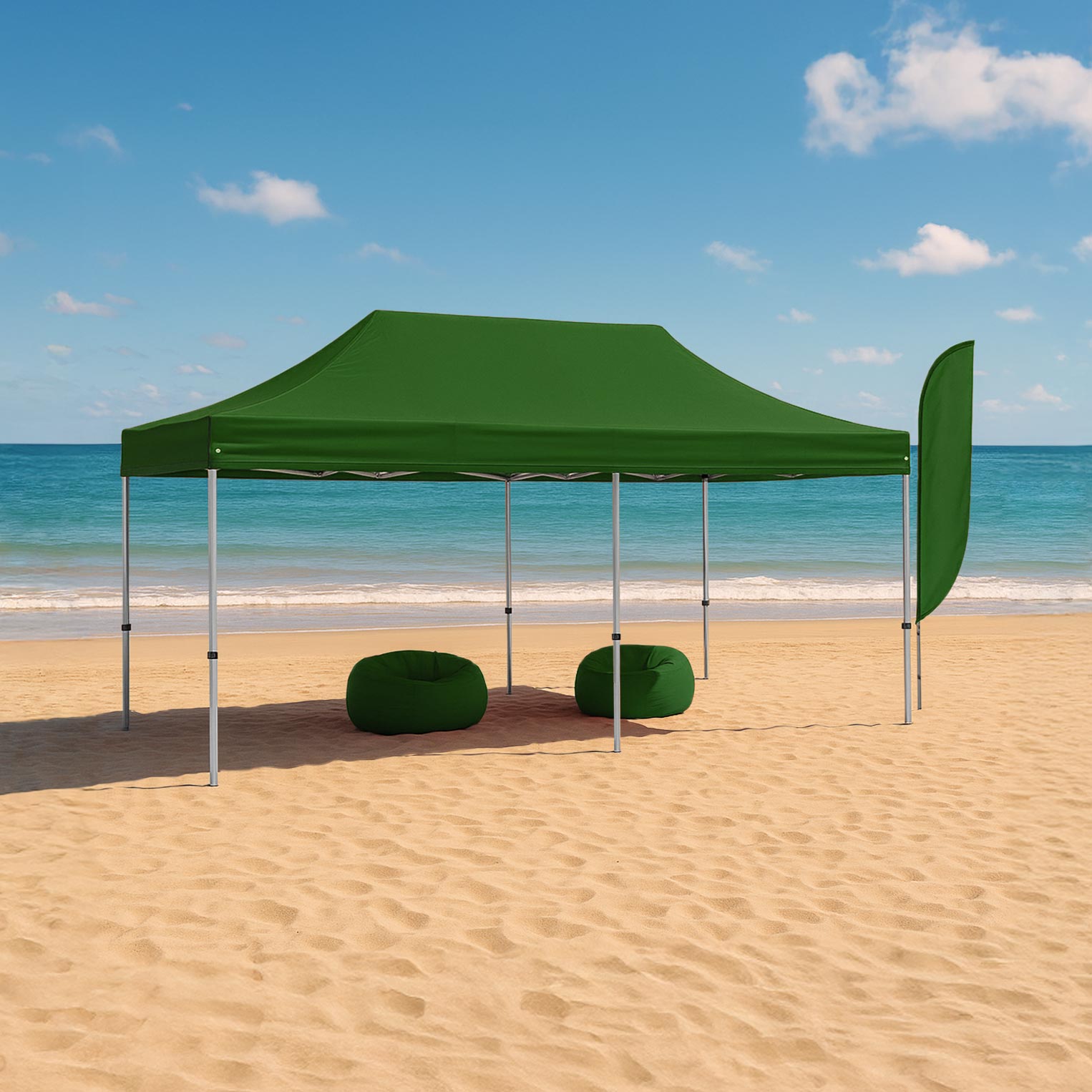 Tenda Pop-Up Alumínio Pro 3x6 Verde - Image 2