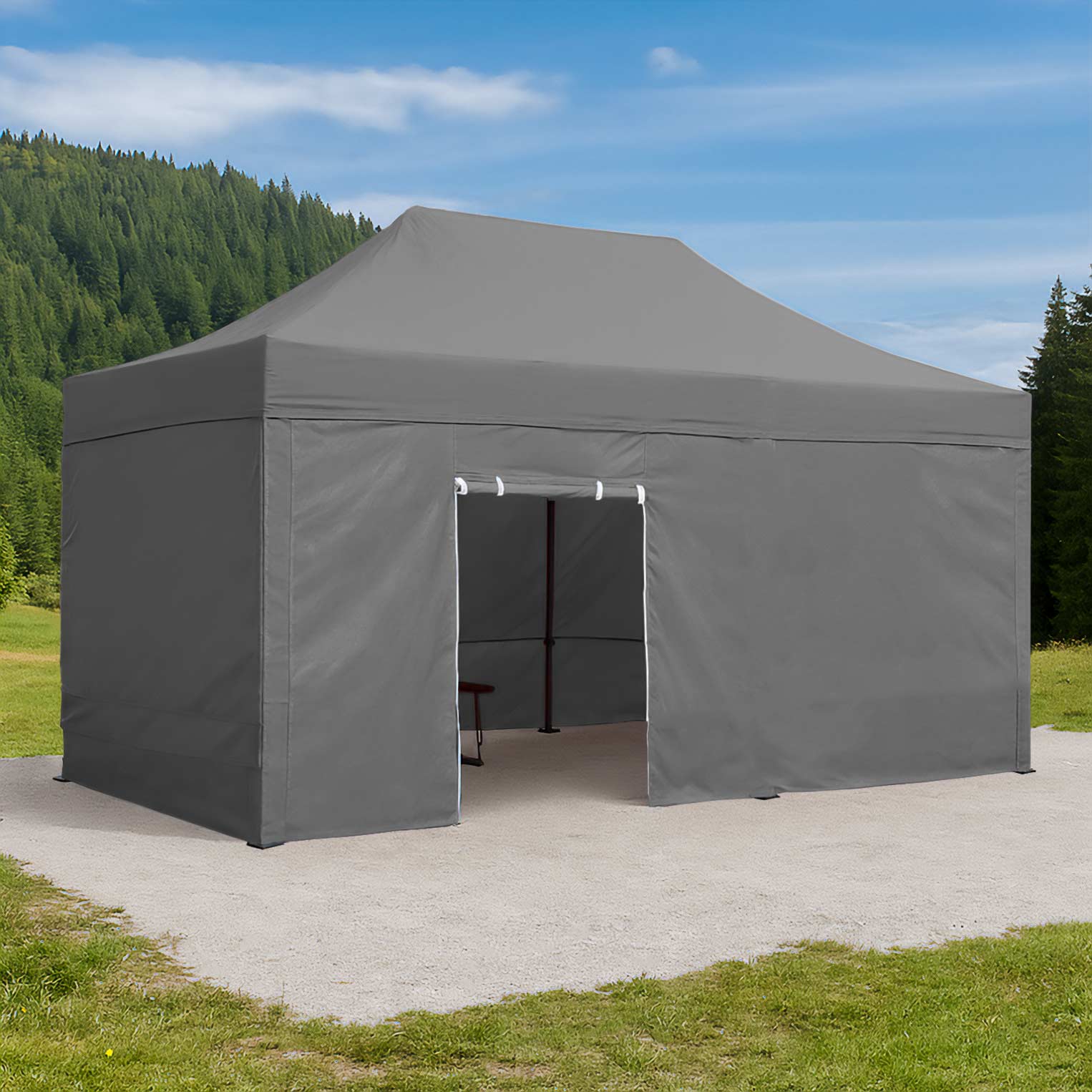 Tenda Pop-Up Aço Advanced 3x6 Cinza c/ laterais - Image 2